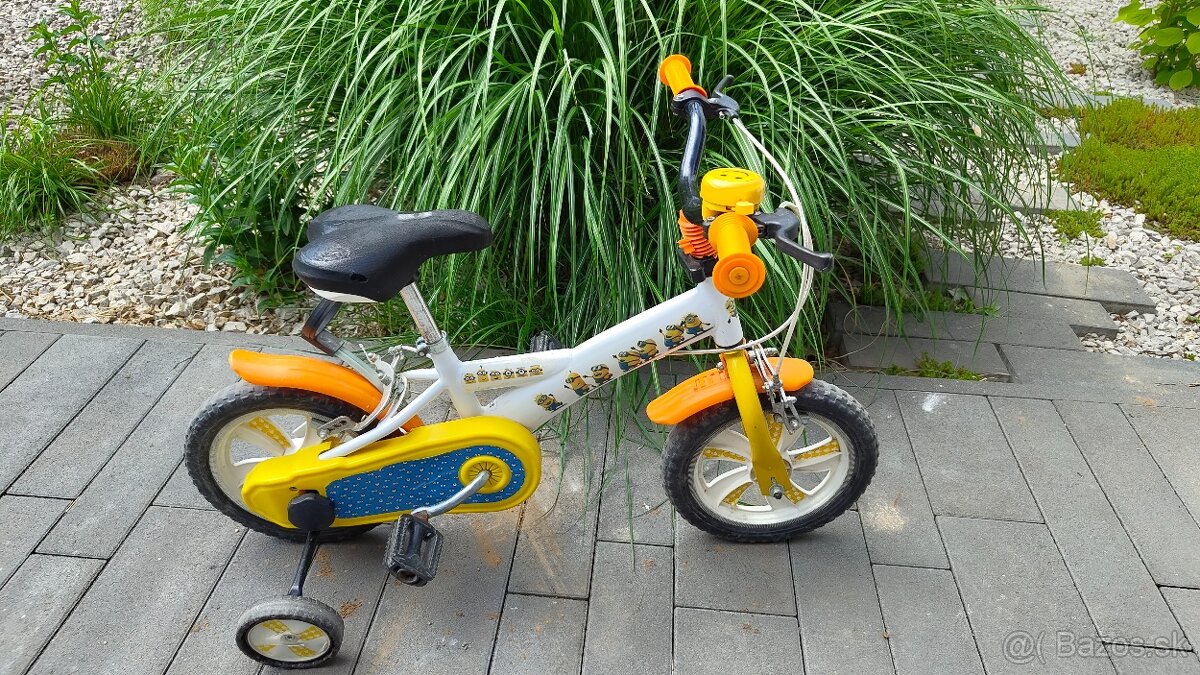 Detský bicykel mimoni 12