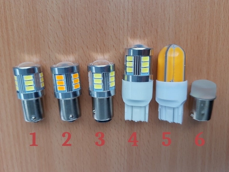 BA15S (P21W), T20(W21W) led žiarovka a podobné (od 3€)