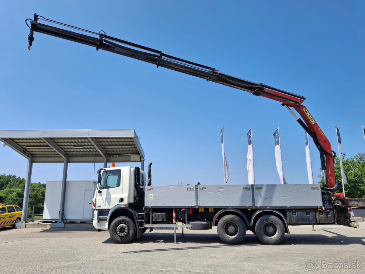 Daf CF 85.430 2006, diesel, valník + Palfinger PK 15500