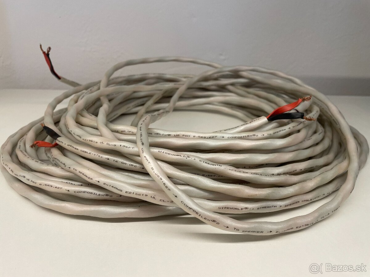 Wireworld Stream 7 Speker Cable - repro kábel 2x10m