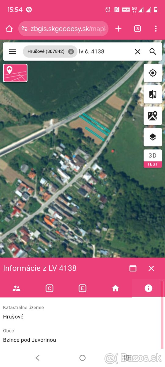 Orná pôda v intravilane obce Hrušove 459m2