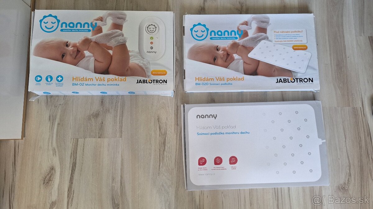Monitor dychu Nanny BM-02 + 3 podlozky