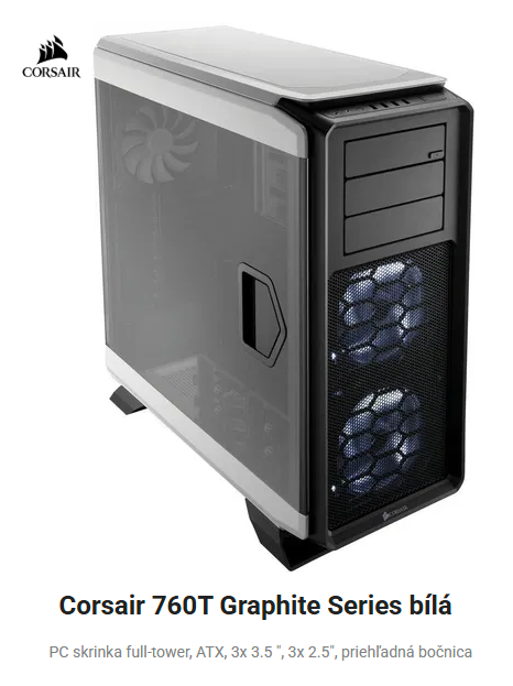 Corsair Graphite Series 760T Arctic White