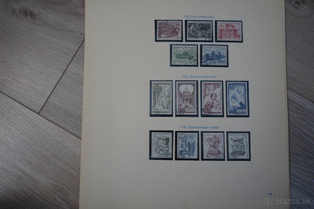 Československo 1956, zbierka stav /ʘ