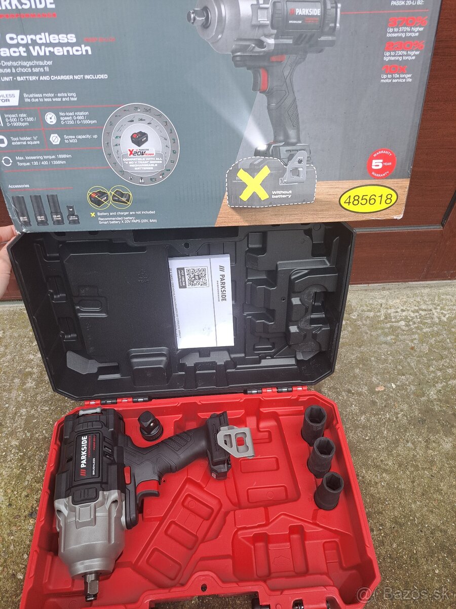 Parkside Performance rázový aku uťahovák