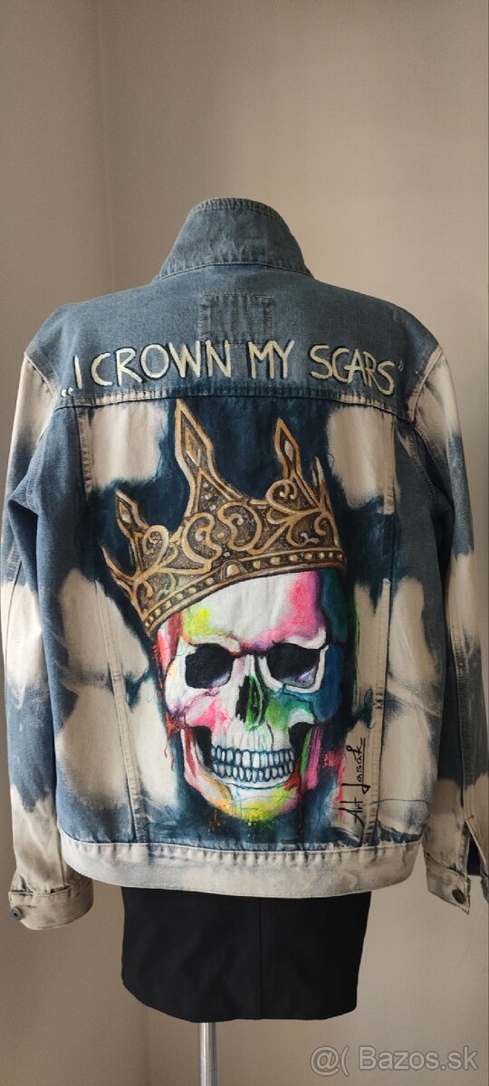 Ručne maľovaná bunda