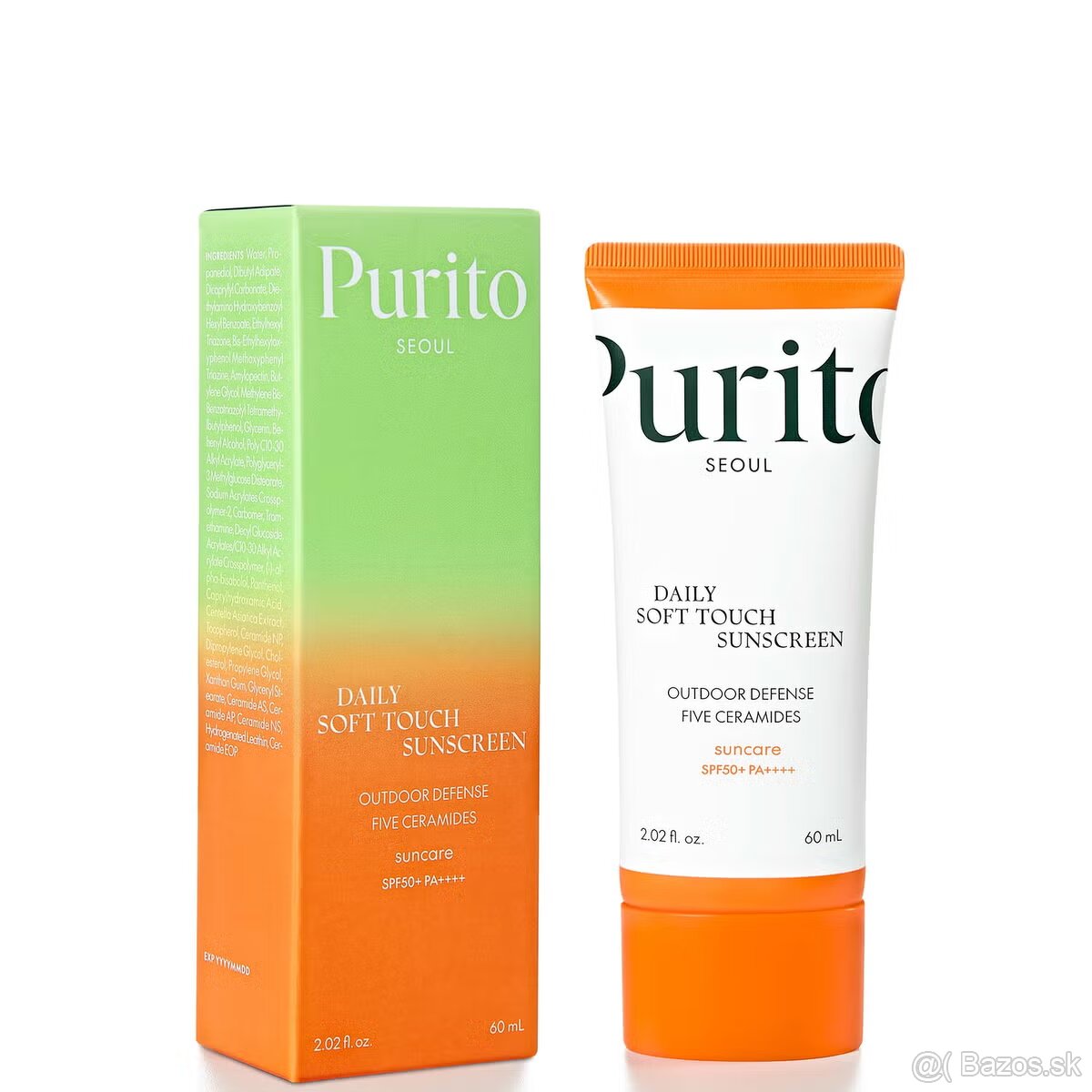 PURITO Opaľovací krém na tvár SPF 50