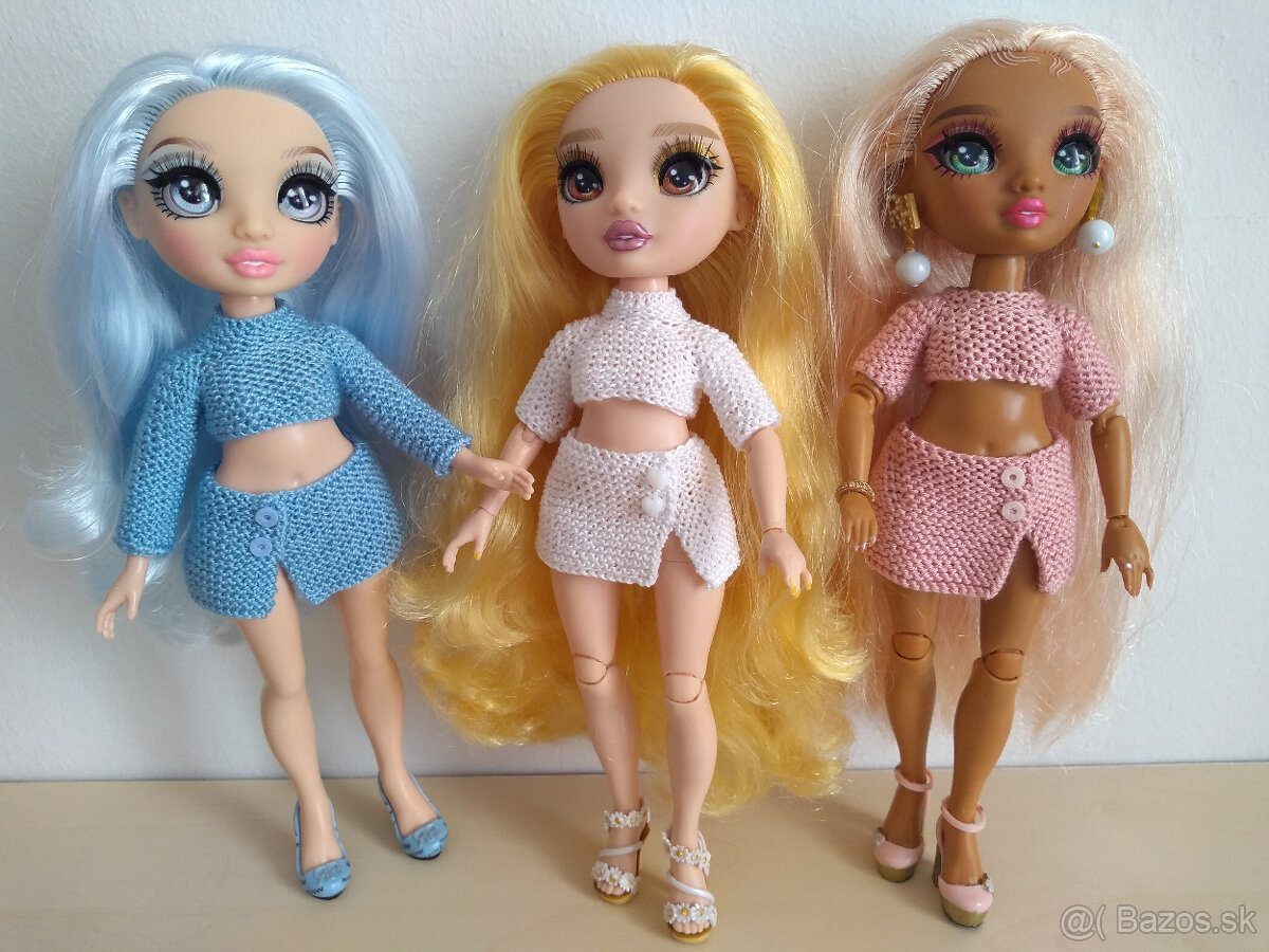 súprava šaty pre bábiku Rainbow high barbie oblečenie