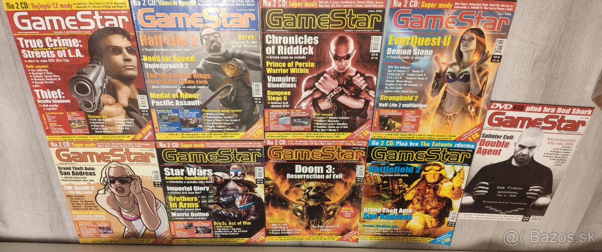casopisy GameStar, yop, PC REVUE, PC SPACE, FANTAZIA, pevnos