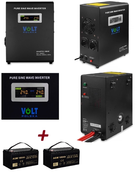UPS záložný zdroj 1000VA 700W | závesný+batérie