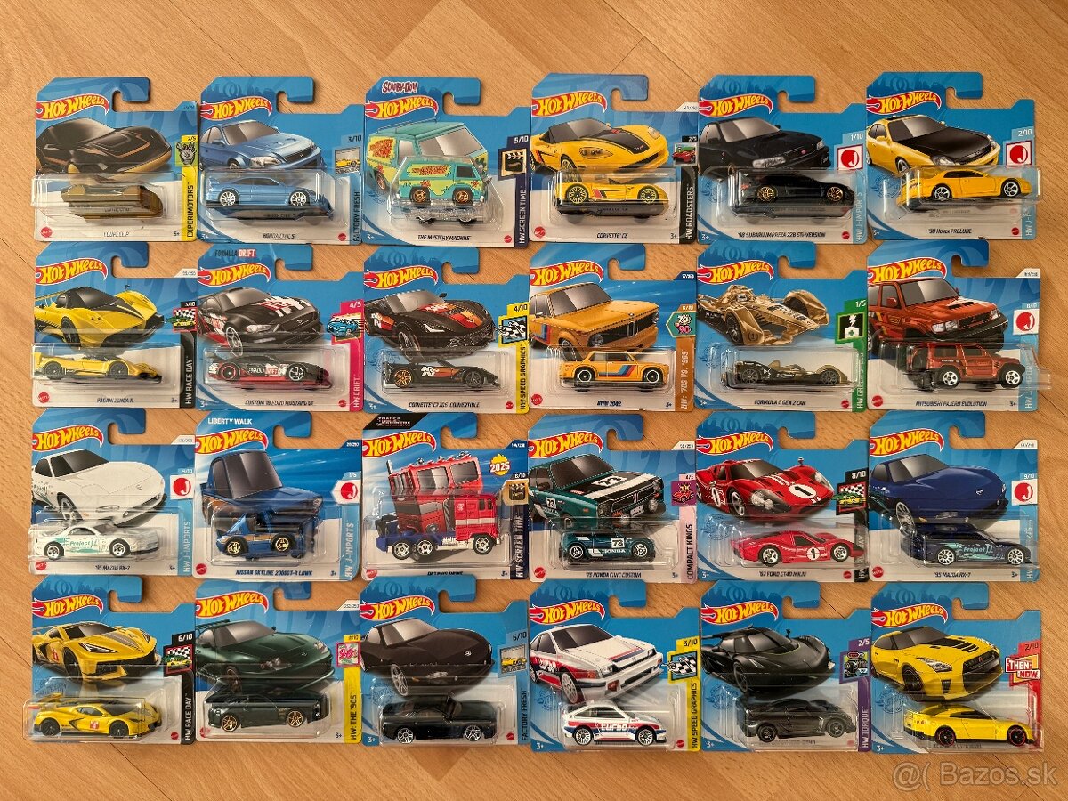 Hotwheels autíčka vzácnejší mix