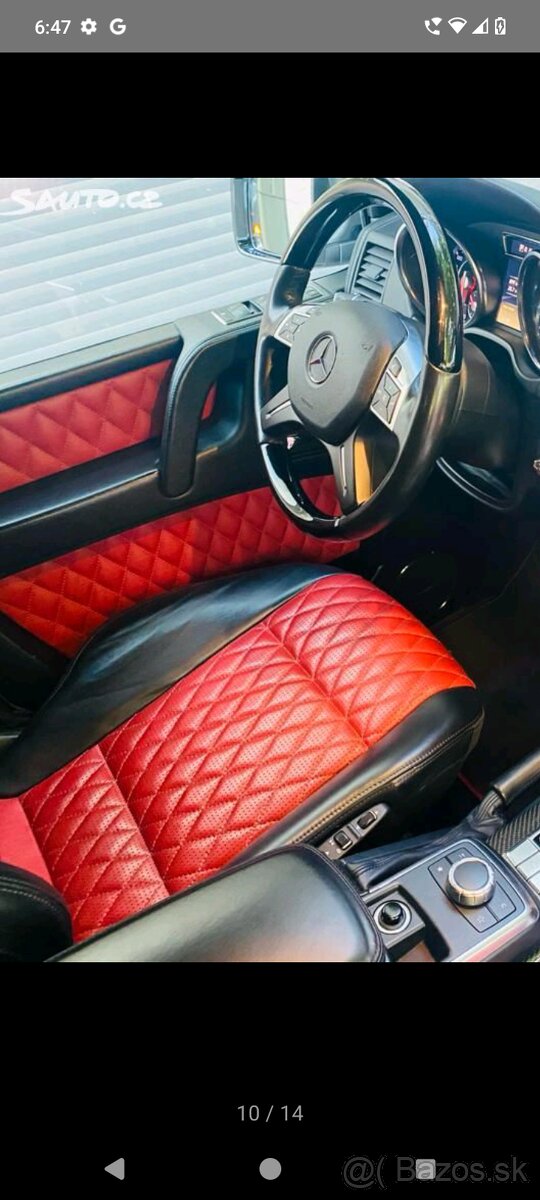 Mercedes G kožené poťahy