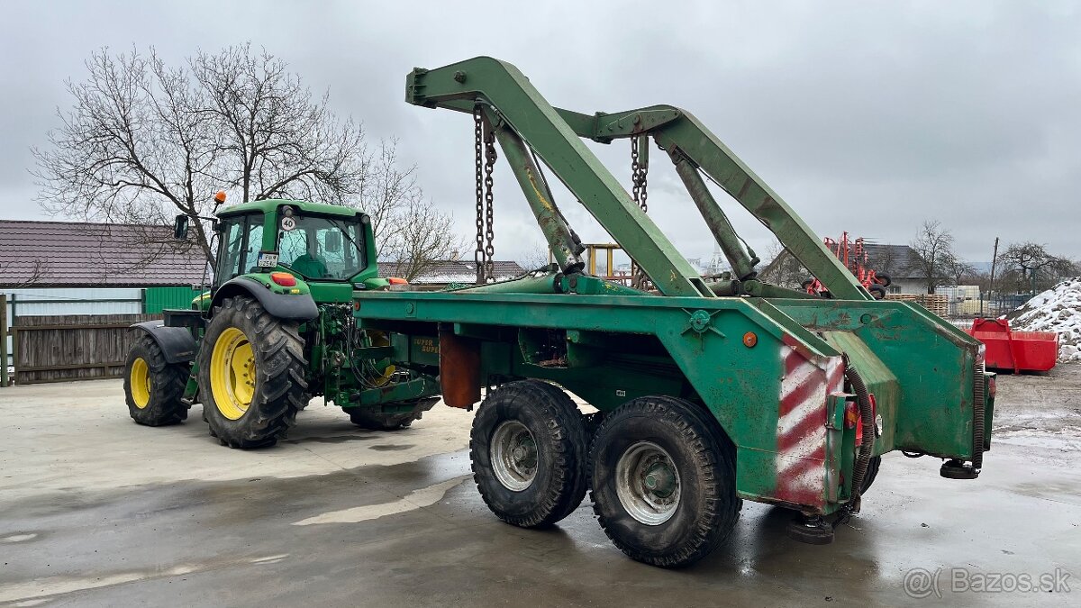 Reťazový kontajnerový nosič za traktor + kontajnery