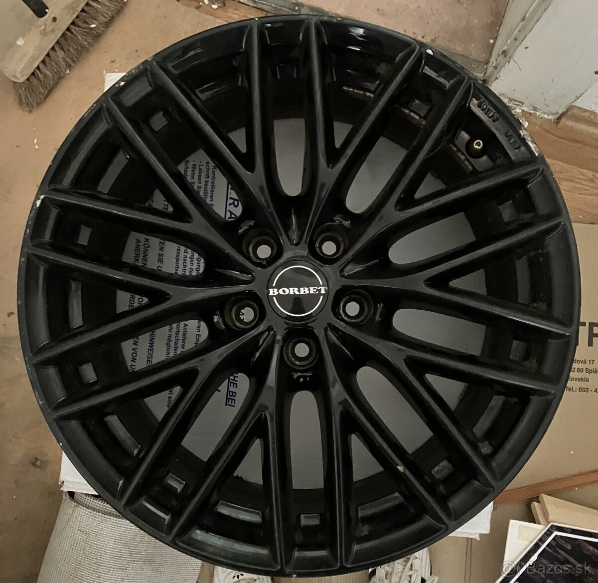 BORBET BS5 8x18 ET35 5x112 NB72.5 Black Glossy