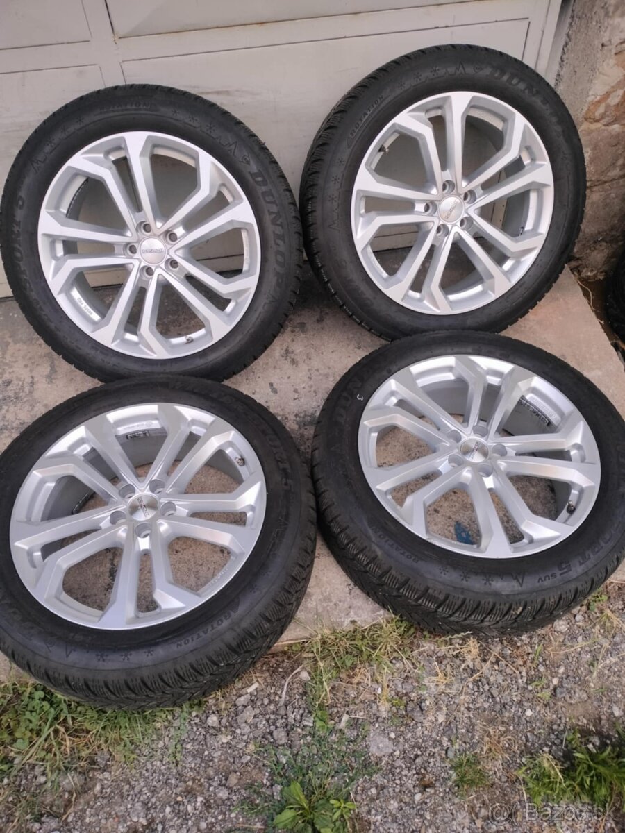 4ks alu disky 5x108 R19 pneu 6,5mm 235/55 r19
