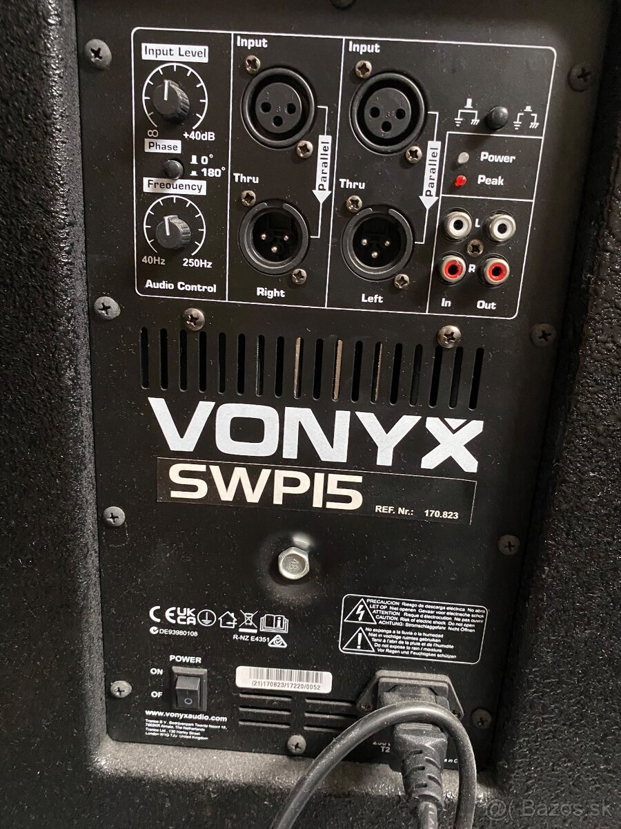 Aktívny subwoofer vonyx swp15