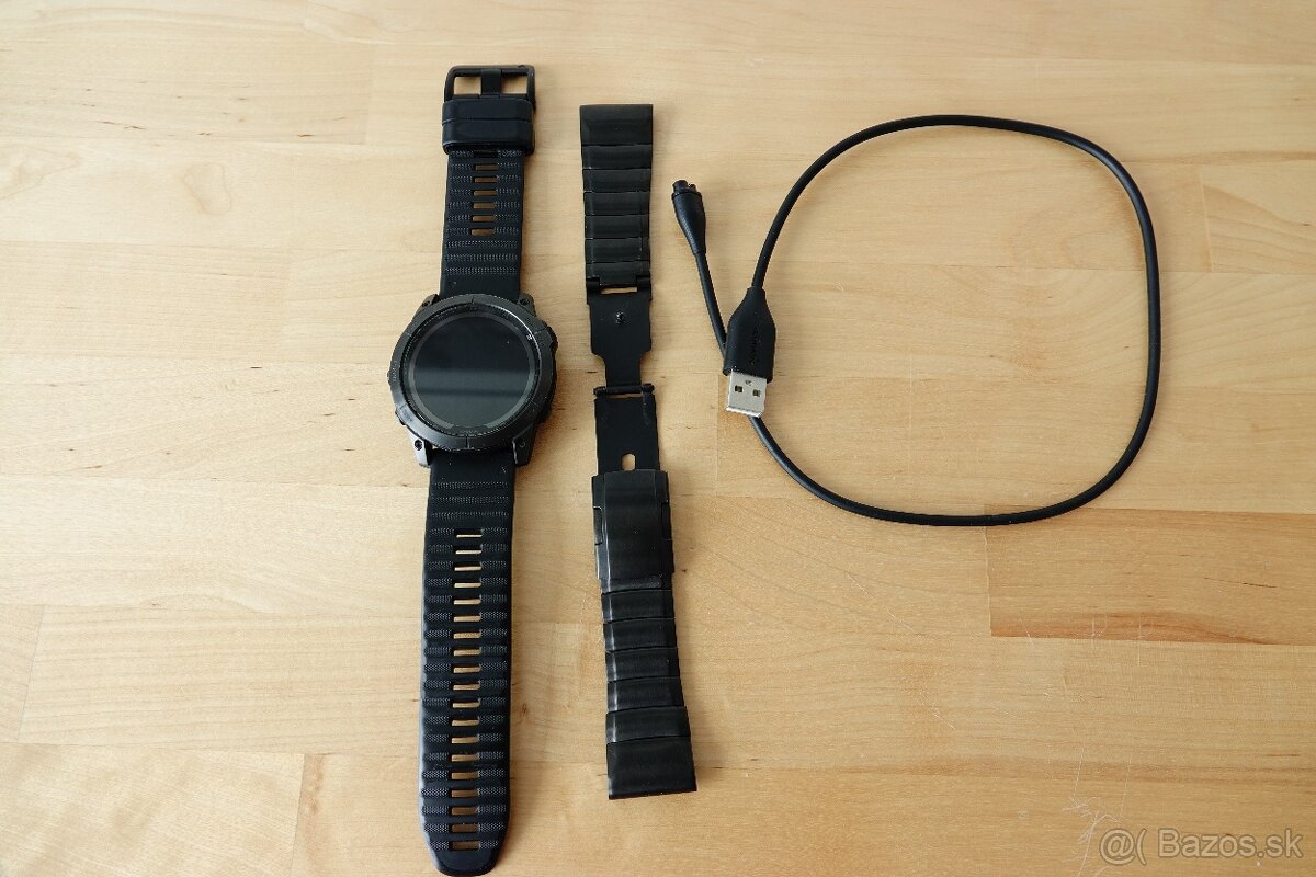 Predám Garmin Fenix 7 Sapphire Solar – smart hodinky + prísl