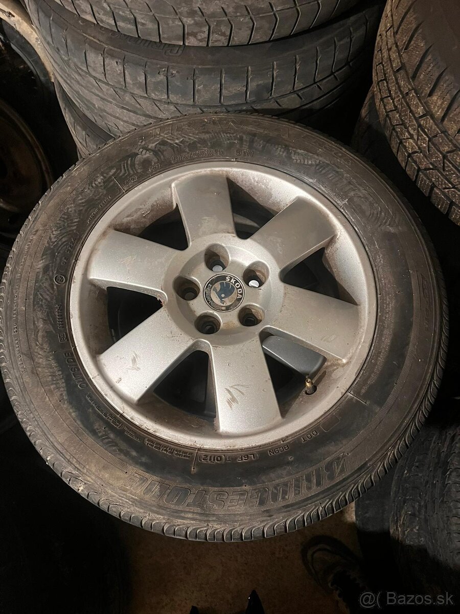 Elektróny 5x100 R15 195/65 letne