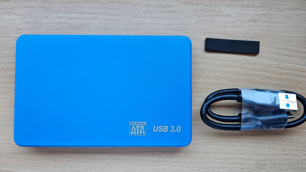 Externý BOX USB3.0 na 2.5'' SATA HDD/SSD - modrý