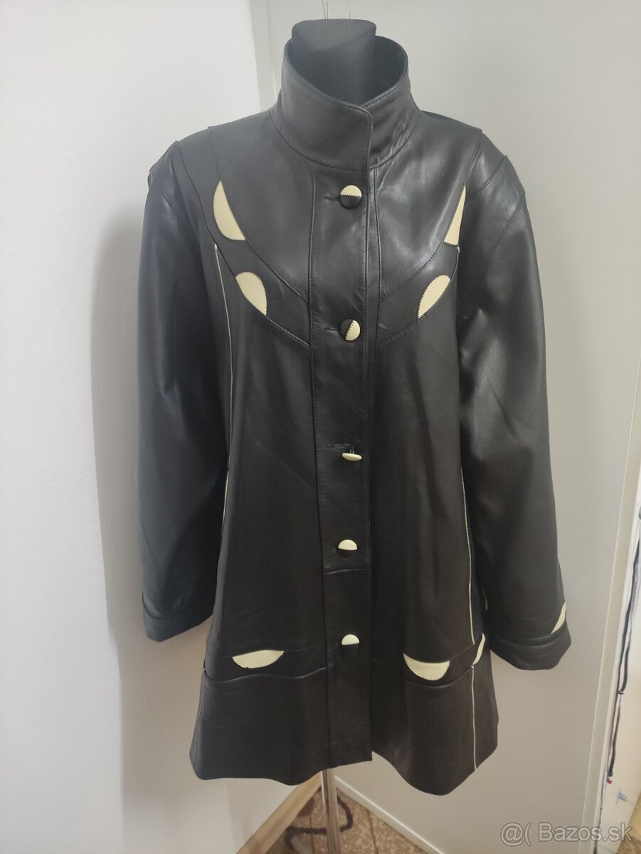 Exkluzívna kožená bunda, veľkosť 54-57