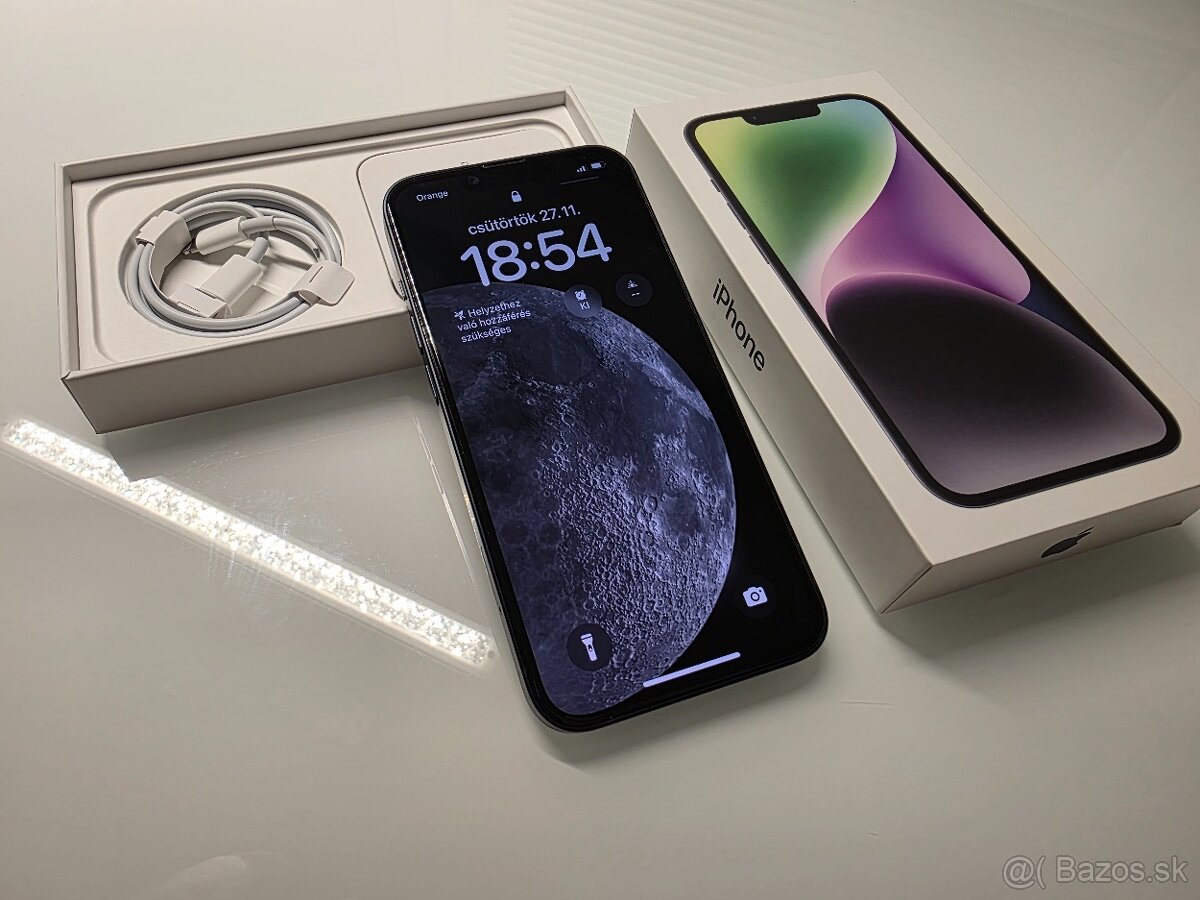 Apple iphone 14, 128 GB, batéria 100%