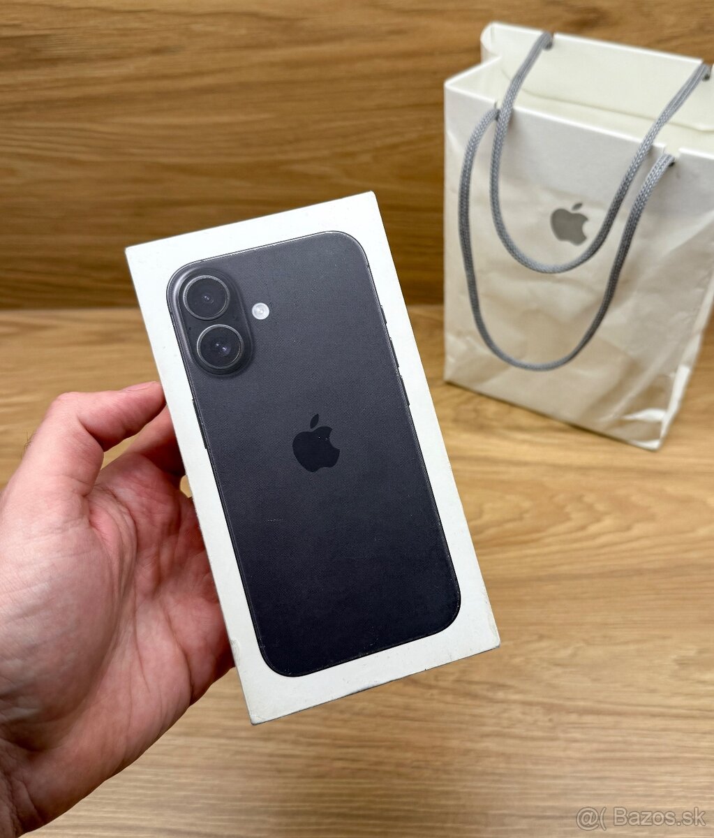 Apple iPhone 16 128GB Black - nerozbalený
