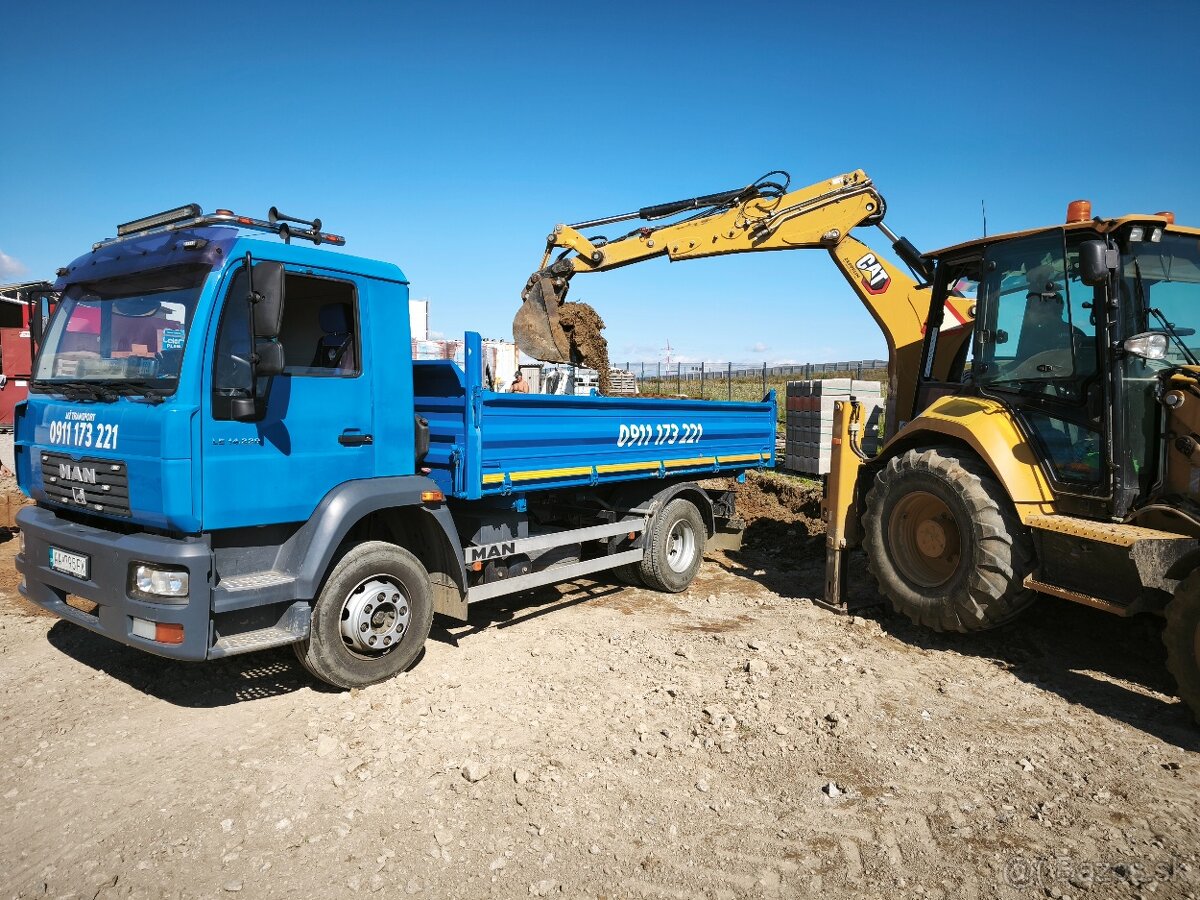 Preprava sypkých materiálov - NOSNOSŤ 8T