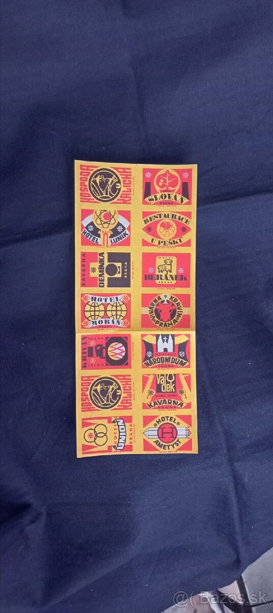 Predám zápalkové nálepky