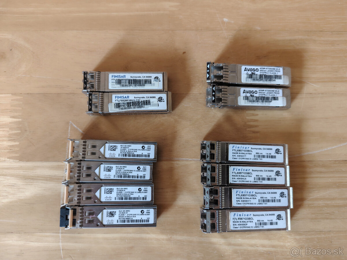 SFP transceiver moduly