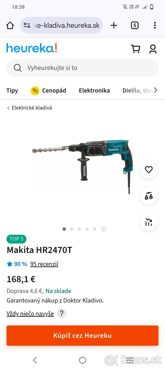 Makita HR2470T vŕtacie kladivo
