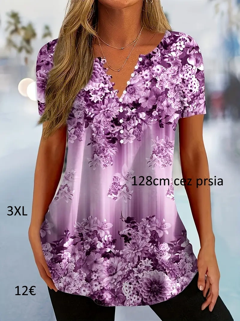 Fialová tunika fialová 3XL NOVA