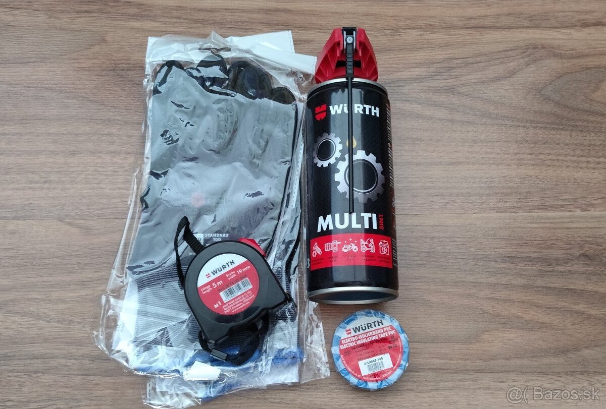Wurth-Forch balíček pre kutilov;rukavice,meter,mazivo,páska