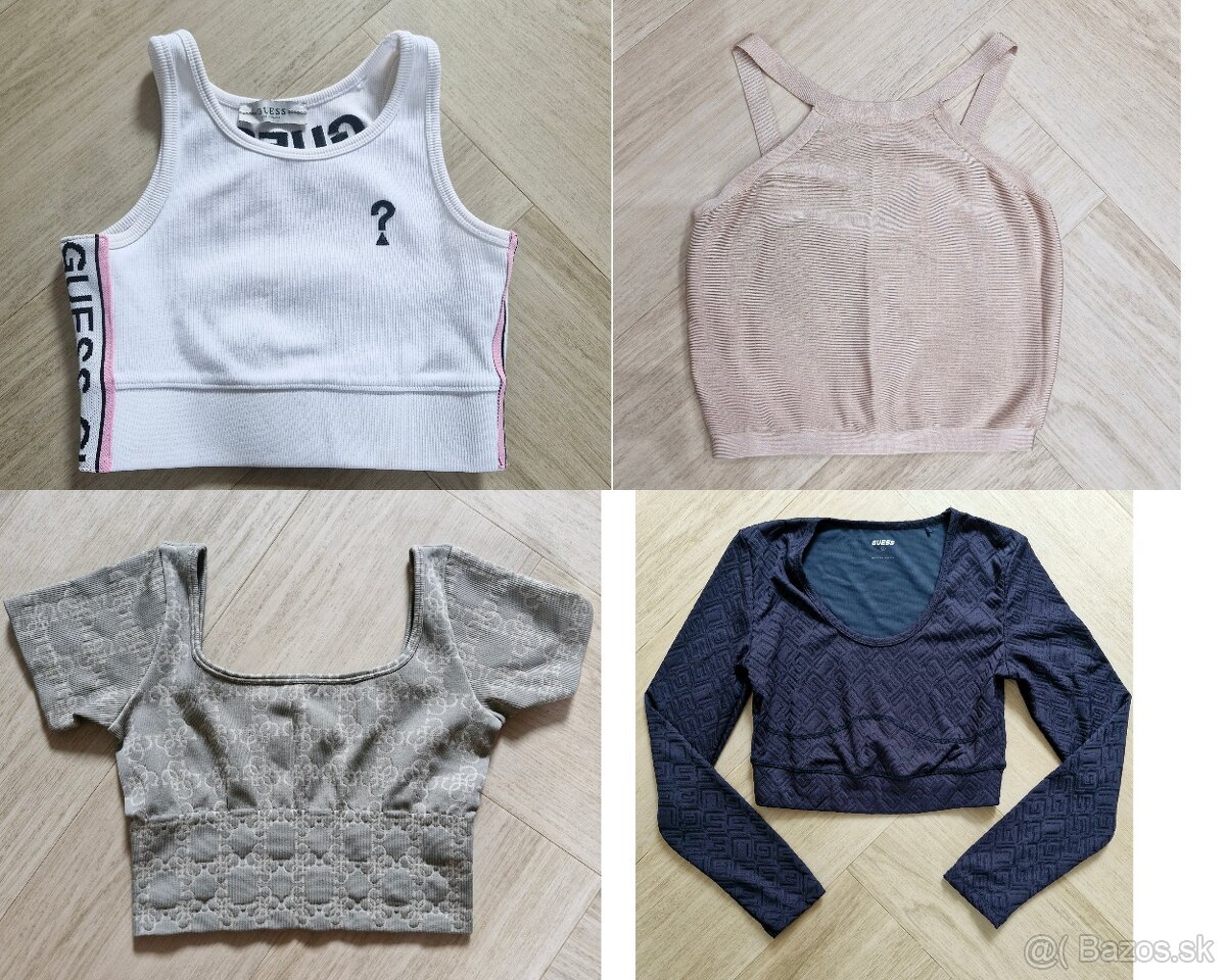 Guess, Marciano tricko, crop top XS - M