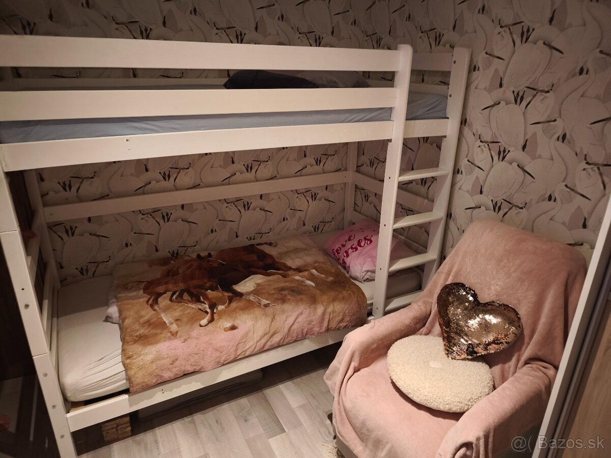 Poschodová posteľ 90x200