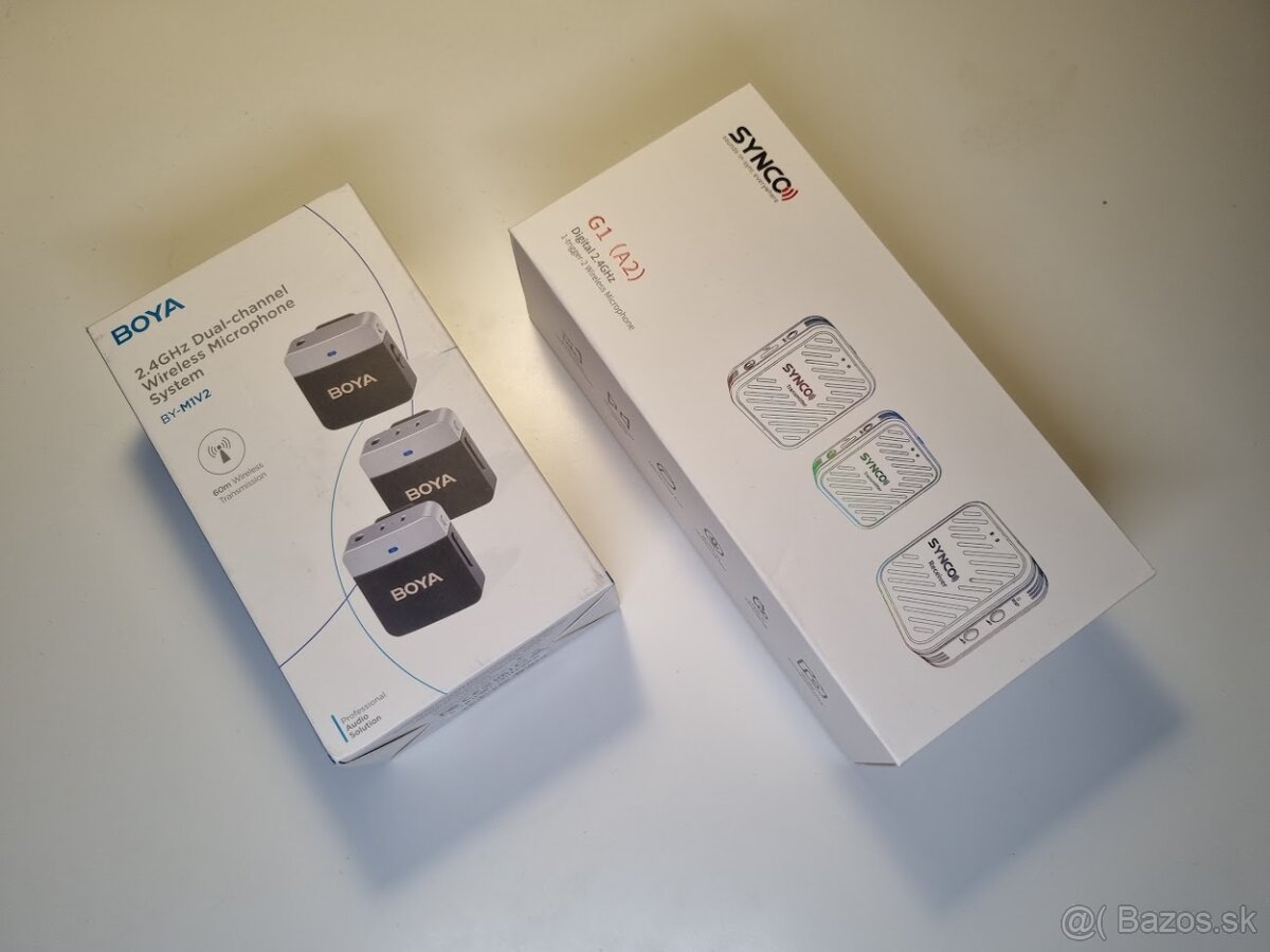 Bezdrotove Mikrofony na kameru BOYA SYNCO wireless mic