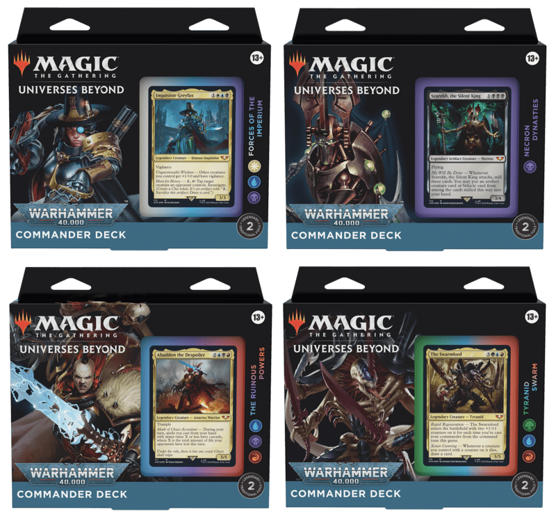 Warhammer 40K Commander Deck Set (4 Decks) - Magic: The Gath