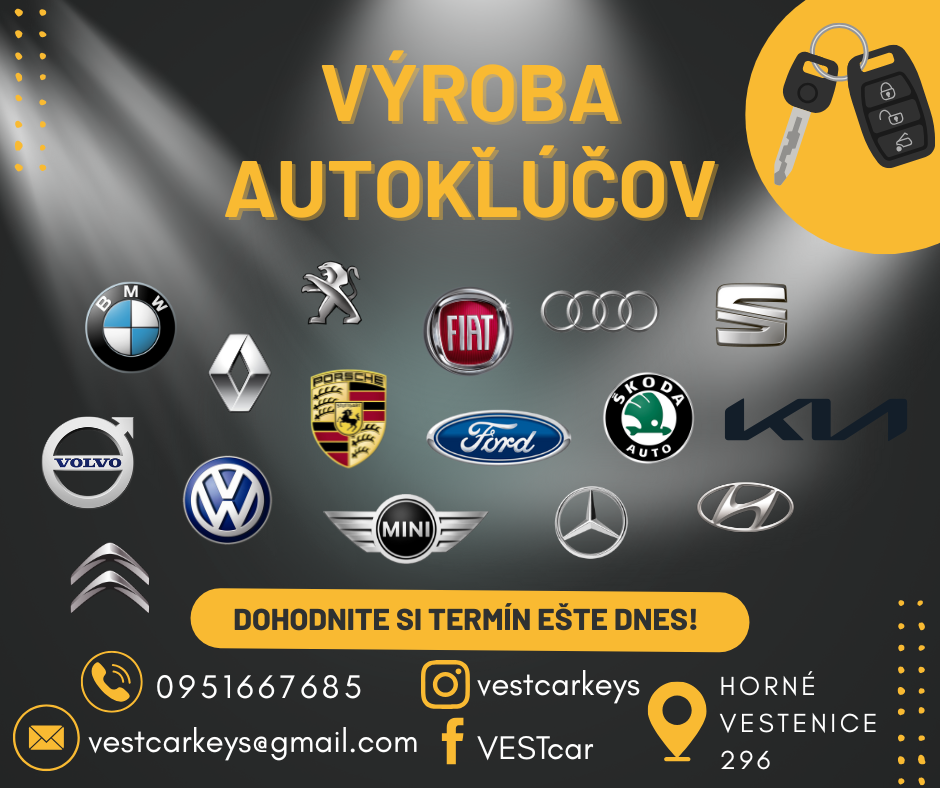 VÝROBA AUTOKĽÚČOV