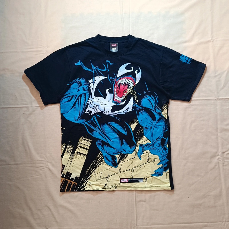 Huf x Marvel čierne tričko s potlačou Venom M