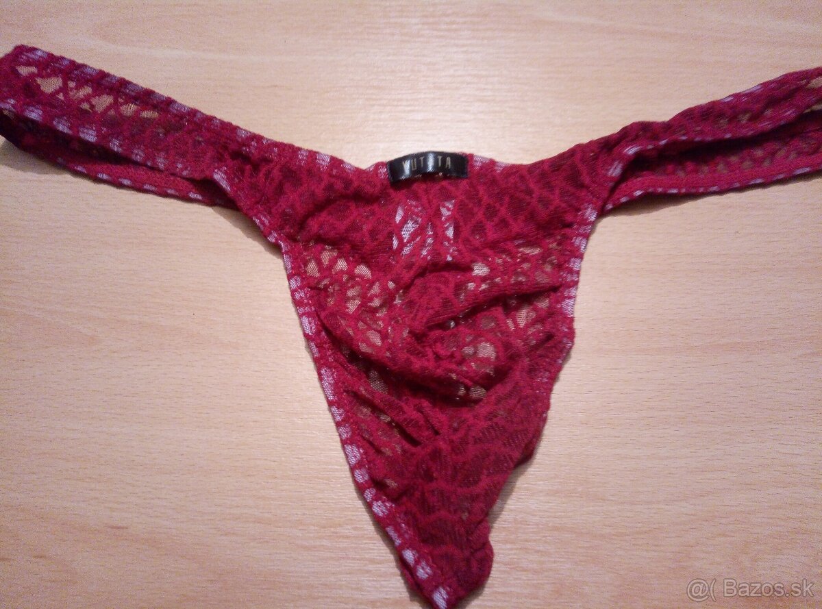 Pánské prodíšné červené tanga