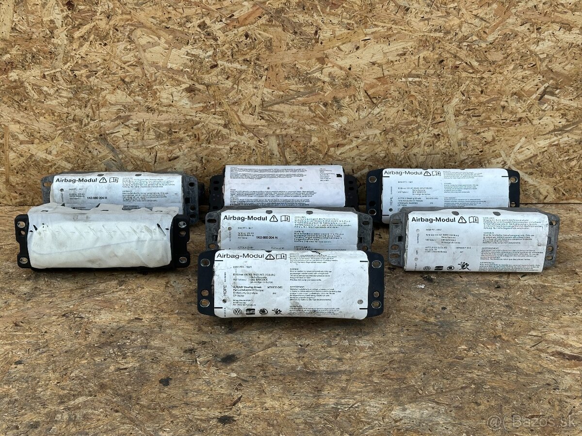 Airbag moduly VW Group – Škoda, Volkswagen,Audi, Seat