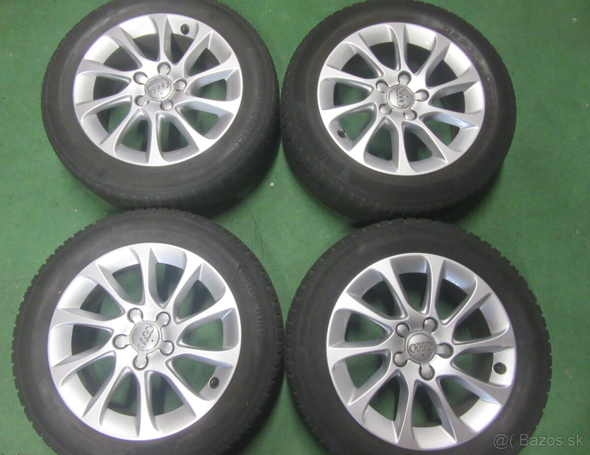 R16 Zimná sada AUDI rozteč 5x112 ET46 205/55R16 CONTINENTAL