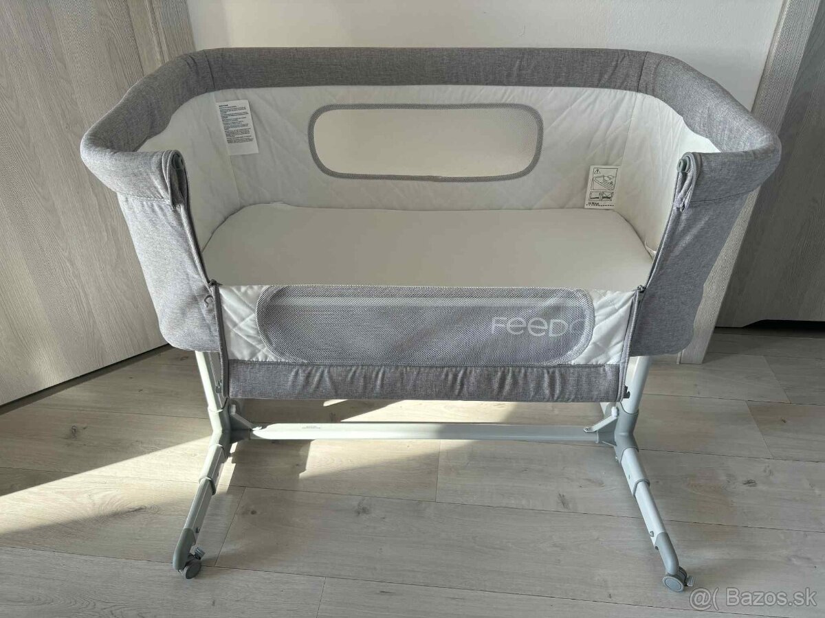 FEEDO Postieľka detská polohovateľná 2v1