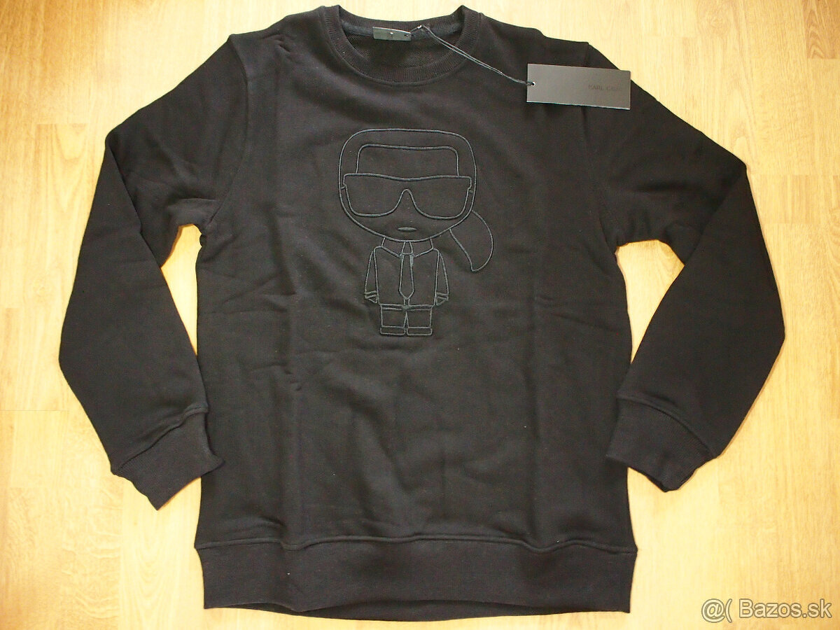 Karl Lagerfeld pánska mikina čierna