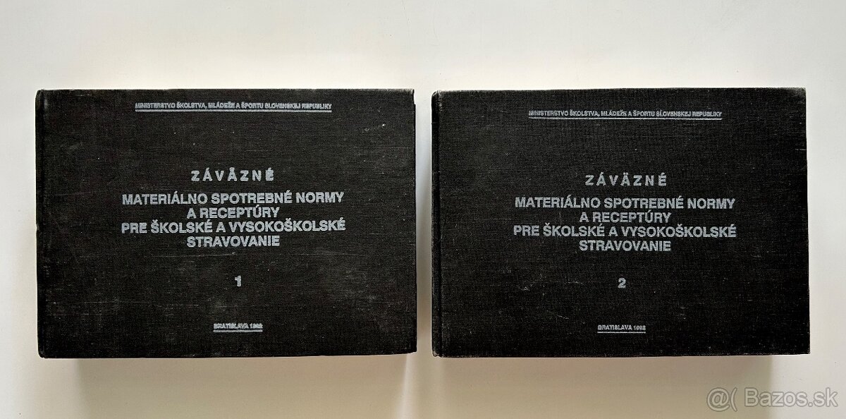Normy a receptúry pre školské a vysokošk. stravovanie 1-2