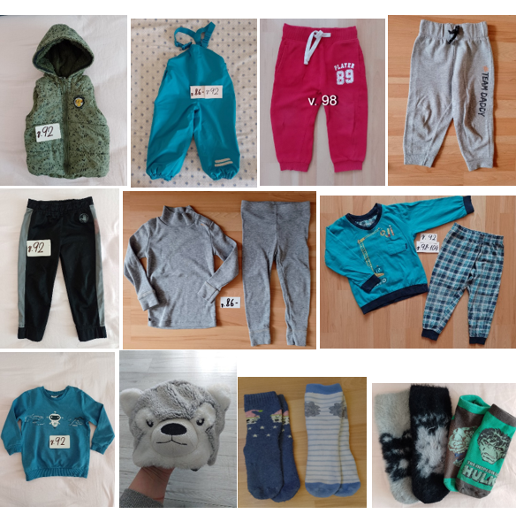 Balík pre chlapčeka v. 86-92 13 ks /+ 2 hračky zadarmo