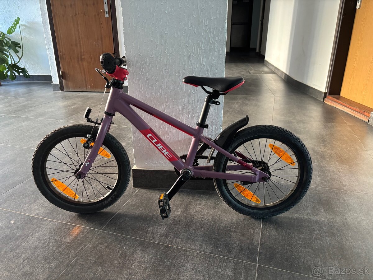 Detsky bicykel Cube Cubie 16” (+bocne - pomocne kolieska)