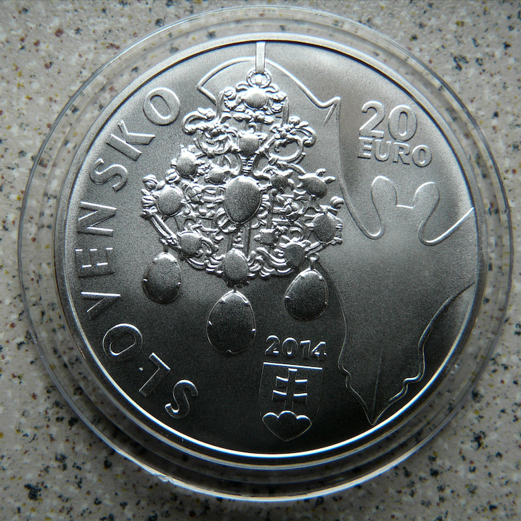20 eur Slovensko 2014 Opálové bane bk