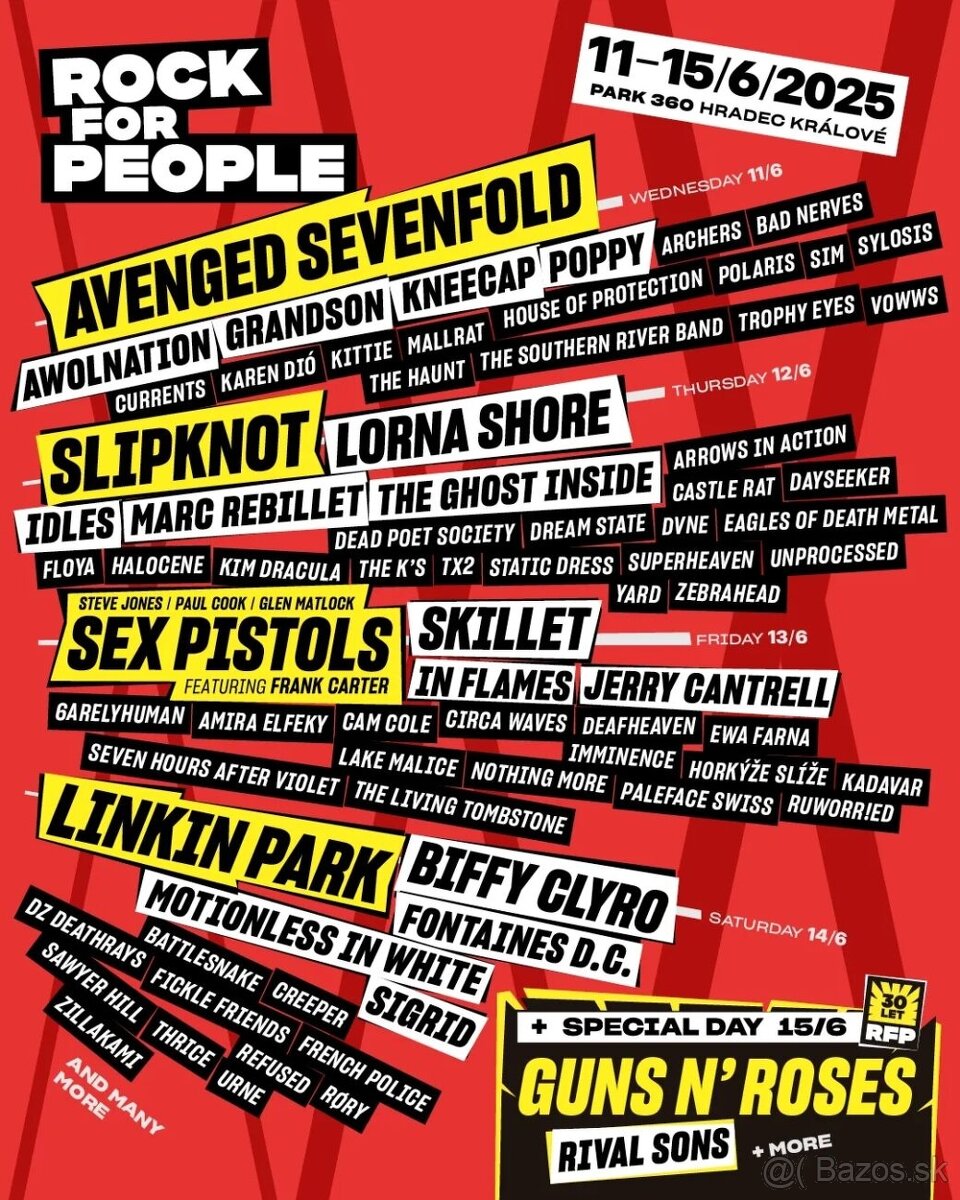 Dve vstupenky na Rock for People