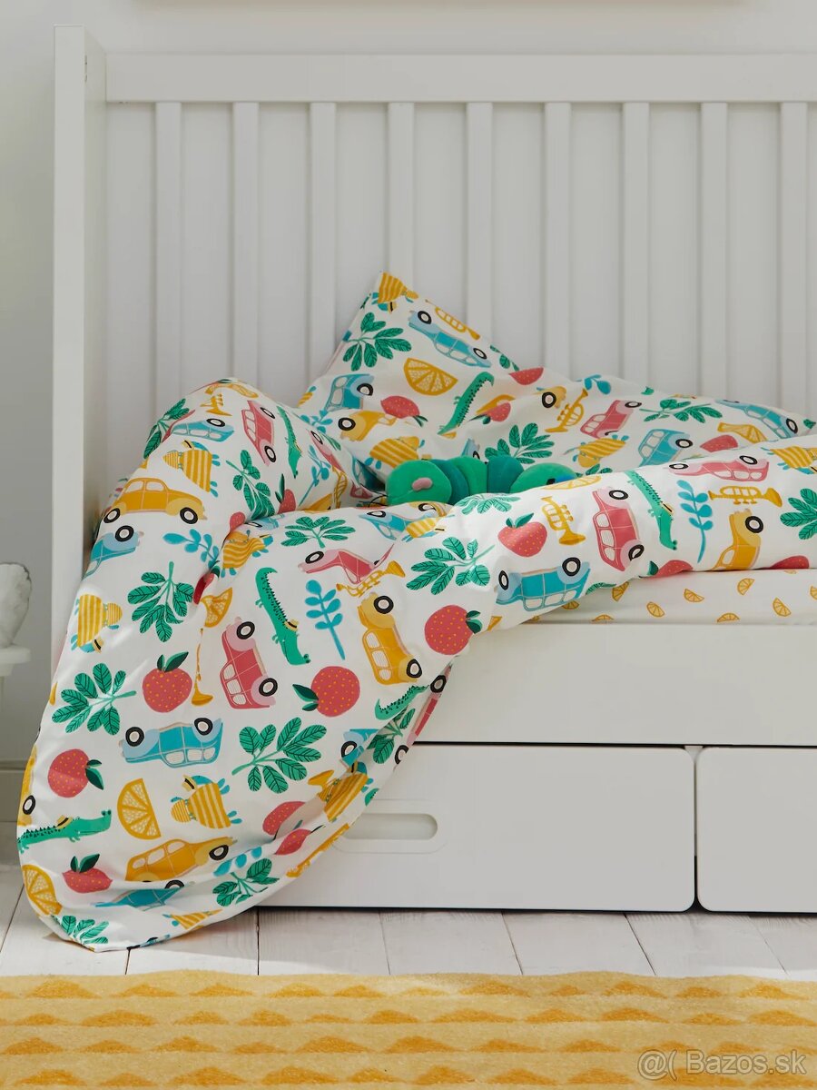 IKEA RORANDE Set 3ks plachta a navliecka vakus paplon