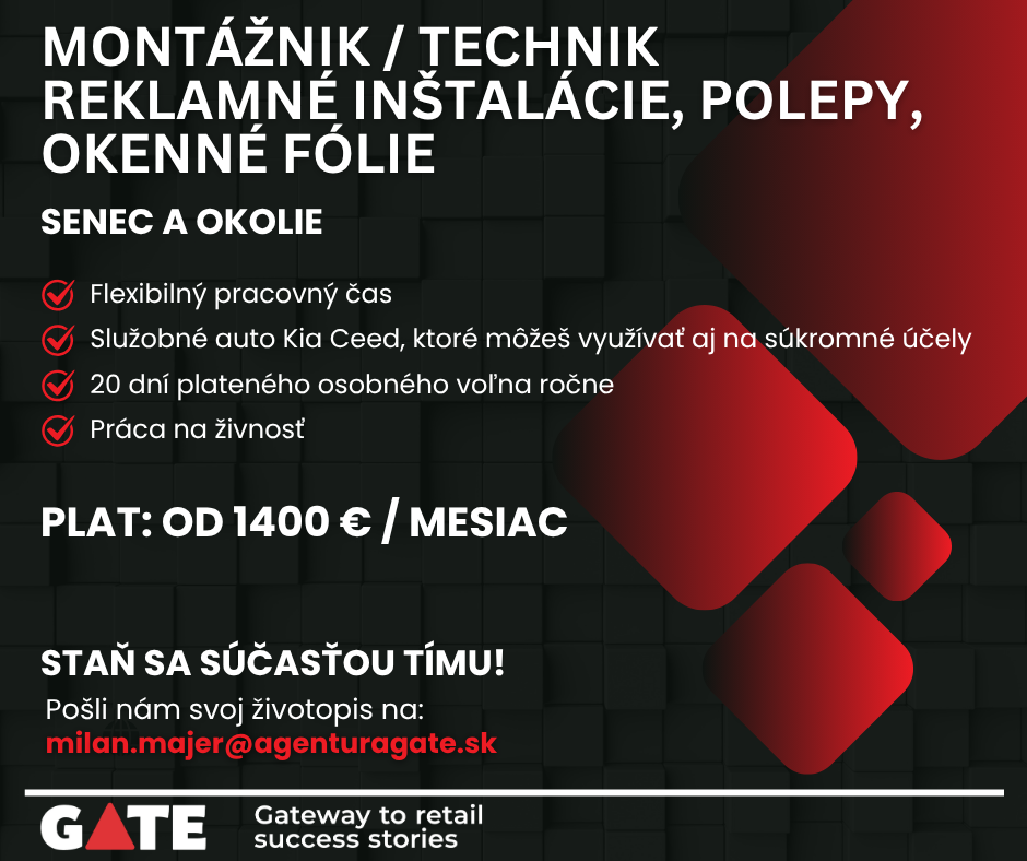 Montážnik / Technik reklamných inštalácií